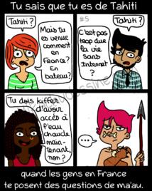 Polynésienne d'adoption, elle rêve de vivre de la bande dessinée 