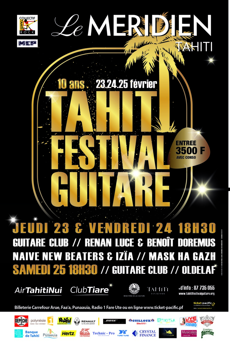 Des artistes d'exception pour les dix ans du Tahiti Festival Guitare Des artistes d'exception pour les dix ans du Tahiti Festival Guitare