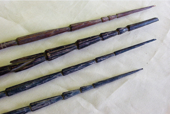 Anciennes lances tahitiennes