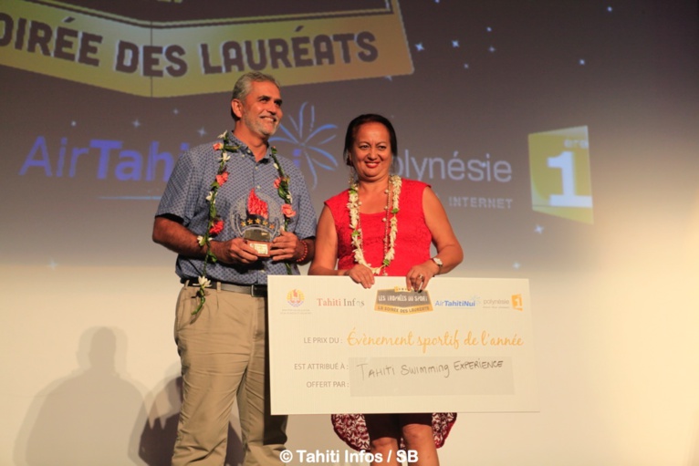 Michel Sommers, président de la fédé de natation et Jasmine Richmond directrice de l'IJSPF Michel Sommers, président de la fédé de natation et Jasmine Richmond directrice de l'IJSPF