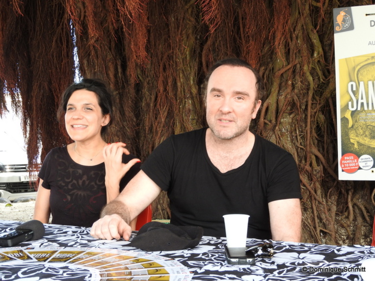 L'auteur Solenn Denis et le comédien Erwan Daouphars affichent une belle complicité.