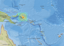 Séisme près de la Papouasie-Nouvelle-Guinée Séisme près de la Papouasie-Nouvelle-Guinée
