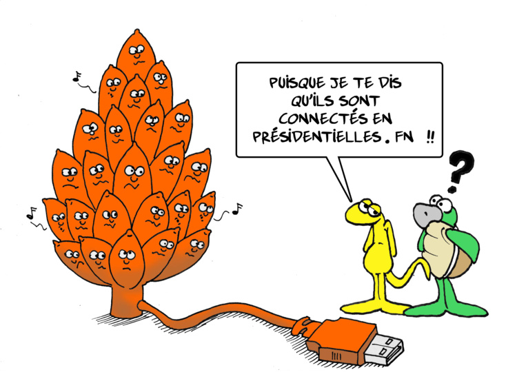 " Les « orange » soutiennent le FN " par Munoz " Les « orange » soutiennent le FN " par Munoz