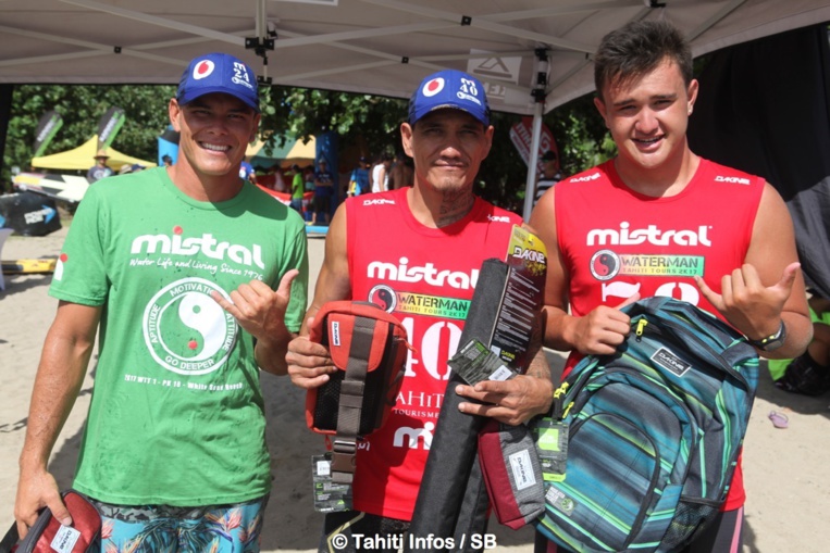 Tamarua, Bruno et Keahi, trois ténors du WTT