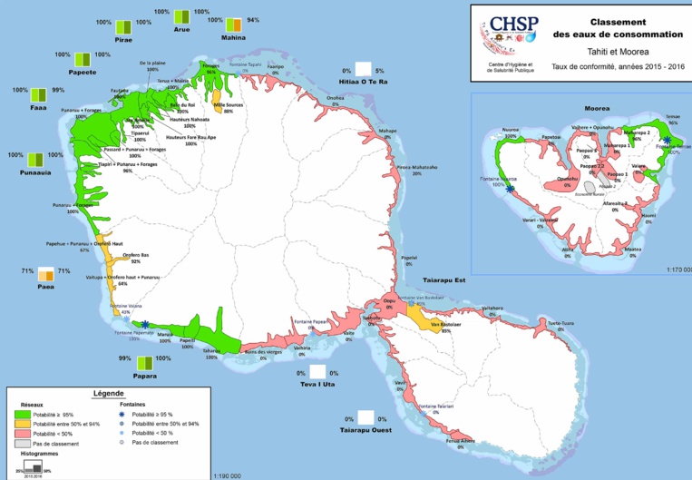 L'eau du robinet est potable dans neuf communes polynésiennes L'eau du robinet est potable dans neuf communes polynésiennes