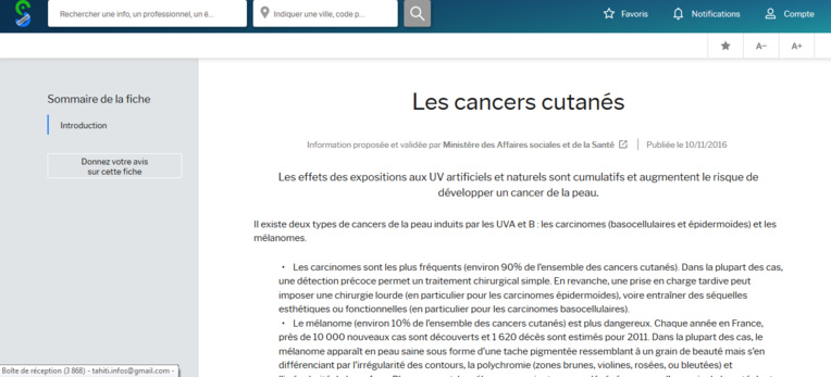 Santé: un nouveau site pour accéder à une "information de référence"