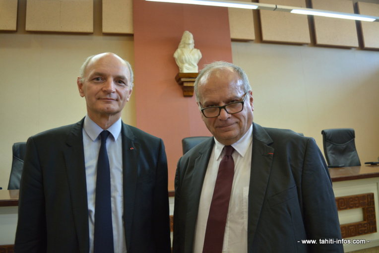 Didier Migaud, premier président de la cour des comptes et Jean Lachkar, président de la chambre territoriale des comptes.