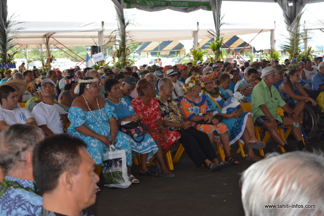 Plus de 3 000 personnes étaient présentes samedi à Vaitupa.