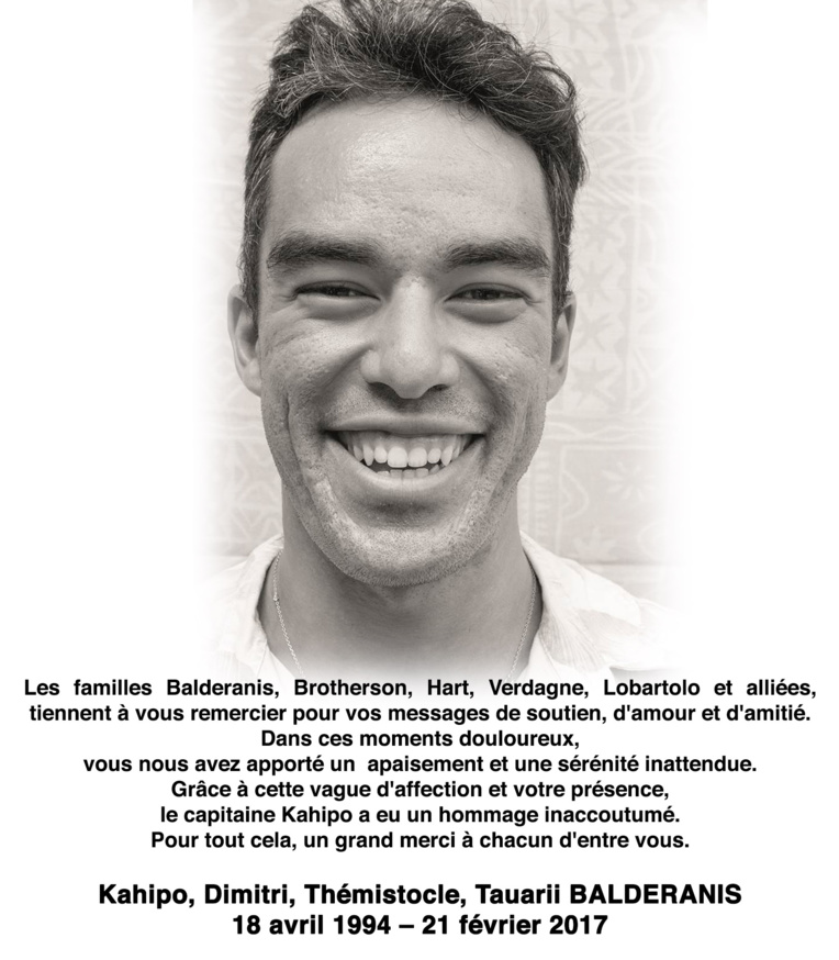 Avis de remerciements Famille Balderanis Avis de remerciements Famille Balderanis