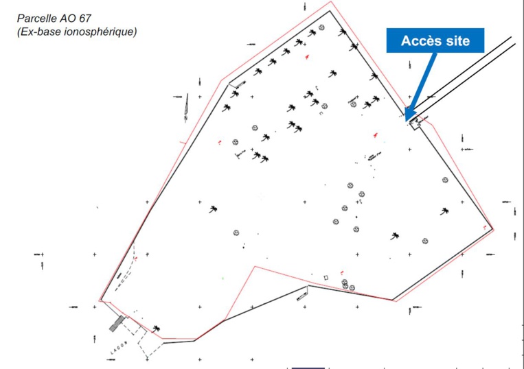Le plan de la parcelle concernée. Le plan de la parcelle concernée.