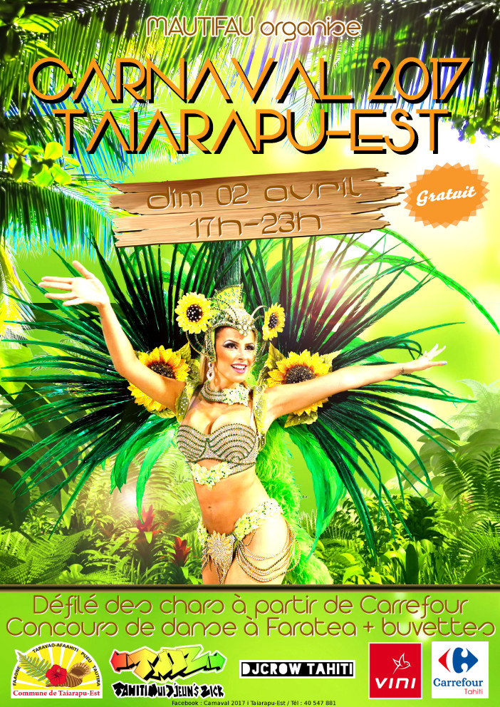 La commune de Taiarapu-est fêtera son carnaval dimanche