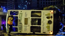 Un tramway se renverse dans le centre de Hong Kong, 14 blessés