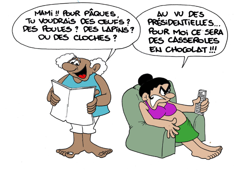 " Les casseroles en chocolat pour la présidentielle " par Munoz