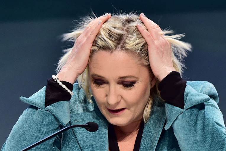 Marine Le Pen, deuxième, aura fort à faire face à Emmanuel Macron Marine Le Pen, deuxième, aura fort à faire face à Emmanuel Macron