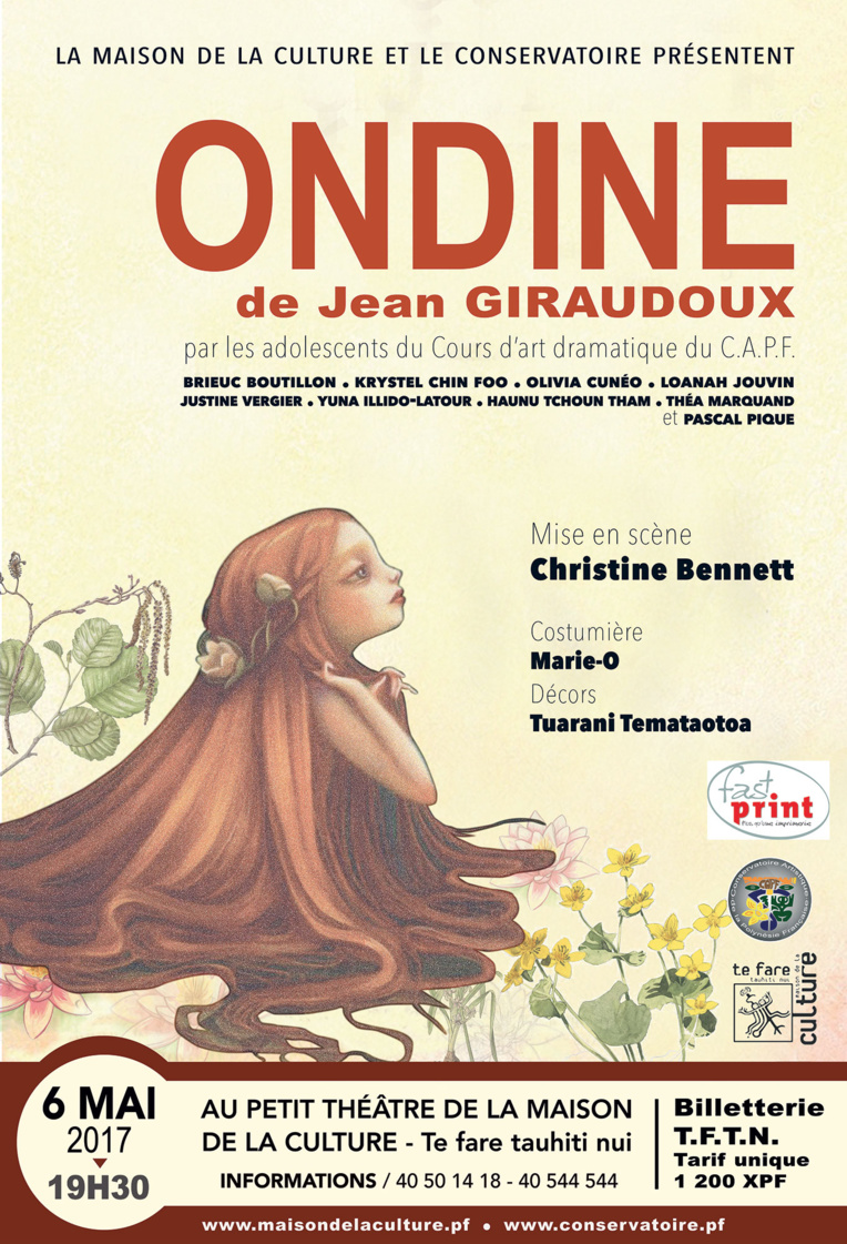 Théâtre : les ados du Conservatoire jouent "Ondine", ou l'histoire d'un amour impossible Théâtre : les ados du Conservatoire jouent "Ondine", ou l'histoire d'un amour impossible