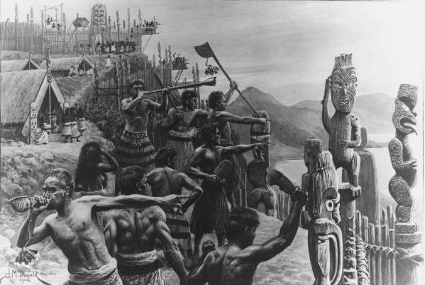 Après la prise de possession de la Nouvelle-Zélande, des guerres sanglantes opposèrent les Maoris entre eux et les Maoris aux Anglais. Ce climat de violence obligea de Thierry à quitter ses terres et donc son royaume.