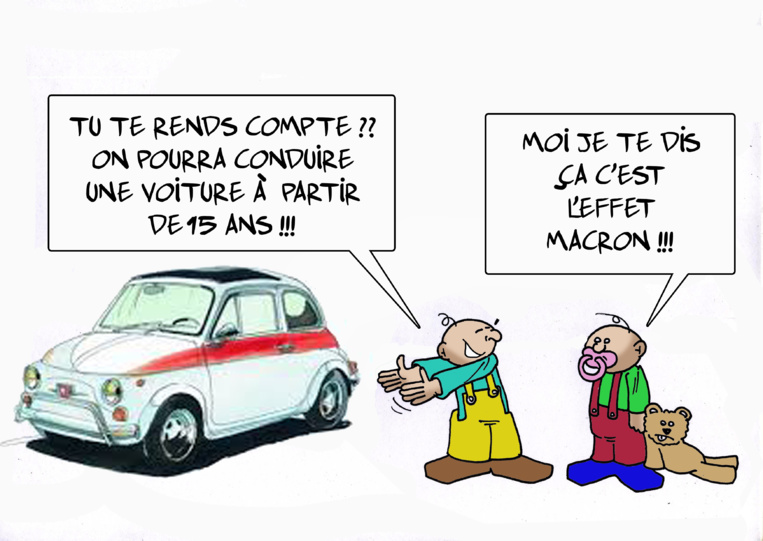" La conduite accompagnée dès 15 ans" vu par Munoz " La conduite accompagnée dès 15 ans" vu par Munoz