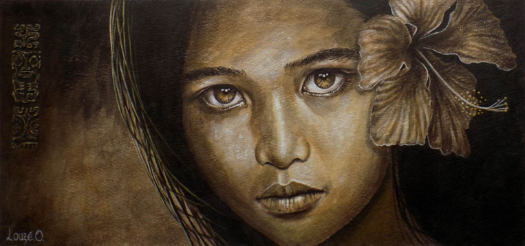 Les portraits métissés d'Olivier Louzé semblent nous hypnotiser… Les portraits métissés d'Olivier Louzé semblent nous hypnotiser…