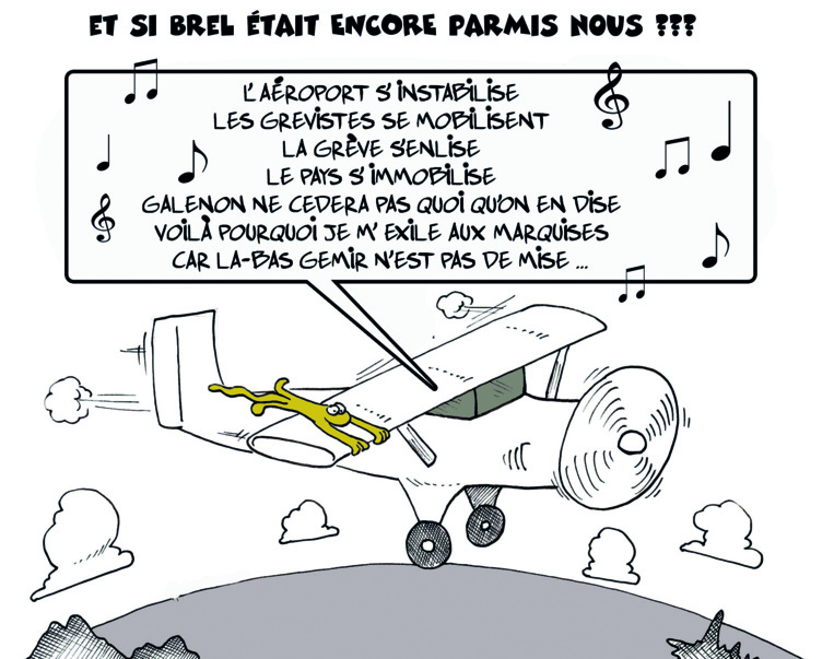 " La grève s'enlise " par Munoz " La grève s'enlise " par Munoz