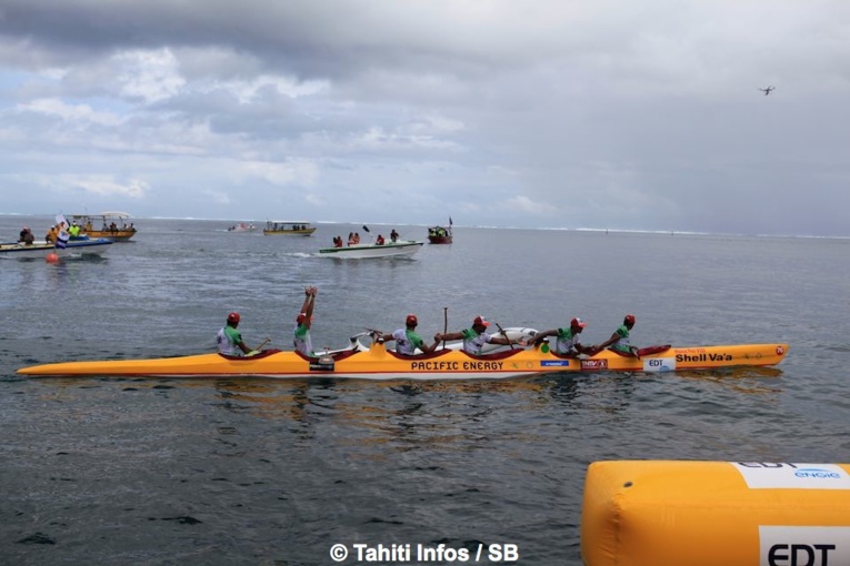 Shell Va'a remporte la première étape de la Tahiti Nui Va'a