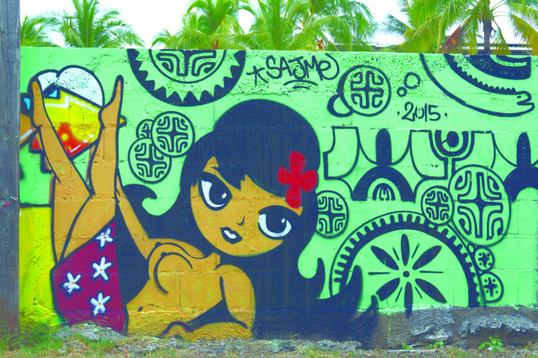 Le street art connaît une évolution fulgurante en Polynésie depuis un peu plus d'une décennie. (Sajme)