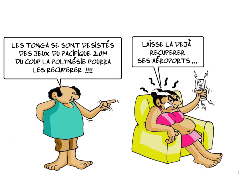 " Il n'y a pas le feu pour les Jeux du Pacifique" par Munoz