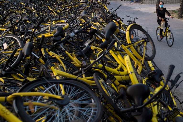 En Chine, le vélo partagé victime de son succès
