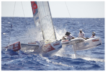 L'équipage de Trésors de Tahiti. Photo : Bertrand Duquenne. L'équipage de Trésors de Tahiti. Photo : Bertrand Duquenne.