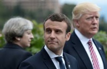 Le président français Emmanuel Macron en première ligne au sommet du G7