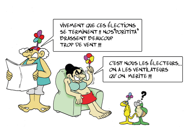 " Le vent des législatives " vu par Munoz