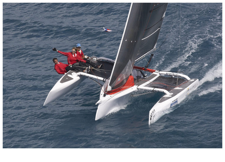 Sail Tahiti sur son Pulse 600. Photo : Bertrand Duquenne Sail Tahiti sur son Pulse 600. Photo : Bertrand Duquenne