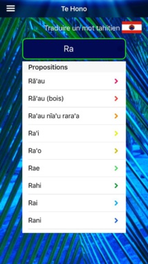 L'application mobile en cours de développement L'application mobile en cours de développement