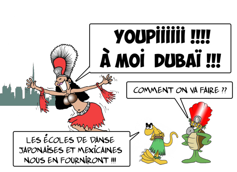 " Le Heiva à Dubaï " par Munoz " Le Heiva à Dubaï " par Munoz