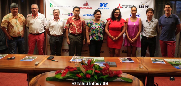 Les officiels présents lors de la conférence de presse de ce mardi matin