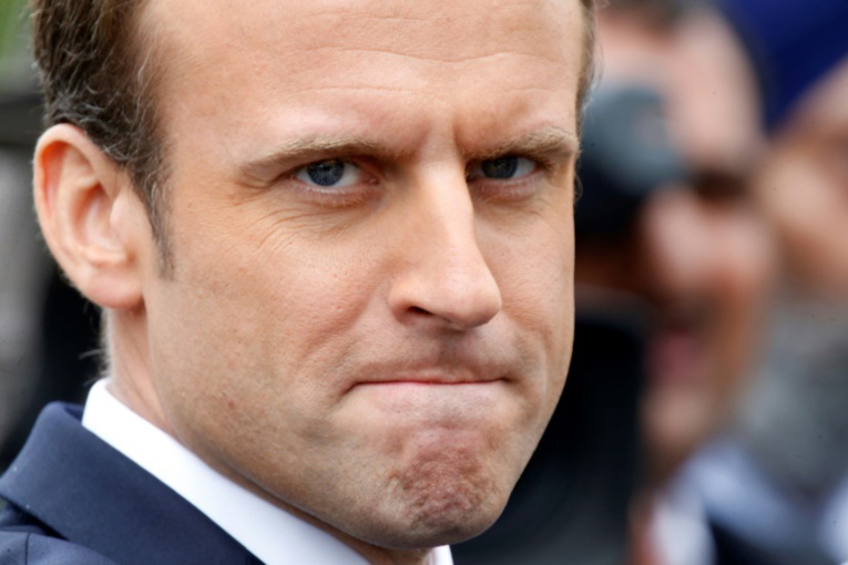 POOL/AFP / CHARLES PLATIAU Le président français Emmanuel Macron à Paris, le 3 juin 2017