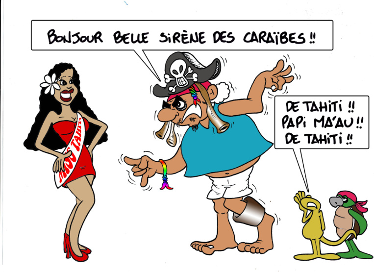 " Johnny Depp en Polynésie " par Munoz " Johnny Depp en Polynésie " par Munoz