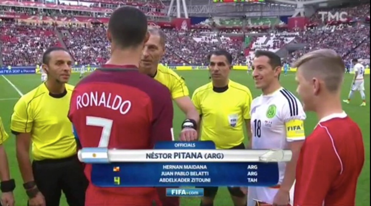 Kader Zitouni a côtoyé Cristiano Ronaldo lors de la Coupe des confédérations Kader Zitouni a côtoyé Cristiano Ronaldo lors de la Coupe des confédérations