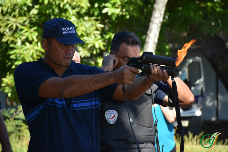 Dix agents de police judiciaire adjoint stagiaires se forment aux armes