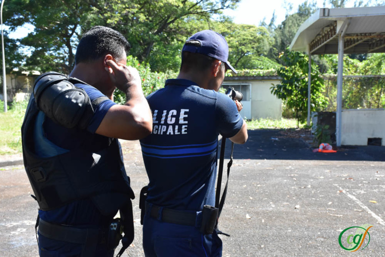 Dix agents de police judiciaire adjoint stagiaires se forment aux armes