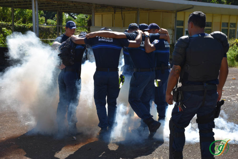 Dix agents de police judiciaire adjoint stagiaires se forment aux armes