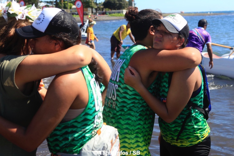 Beaucoup d'émotions à l'arrivée, de la joie mais aussi des larmes Beaucoup d'émotions à l'arrivée, de la joie mais aussi des larmes