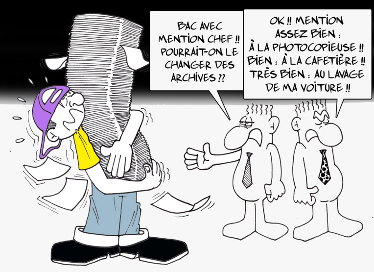 " Bac avec mention " vu par Munoz " Bac avec mention " vu par Munoz