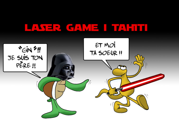 " Laser game i Tahiti " par Munoz