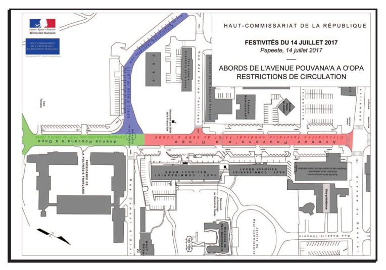Défilé du 14 juillet : circulation partiellement fermée en centre-ville Défilé du 14 juillet : circulation partiellement fermée en centre-ville