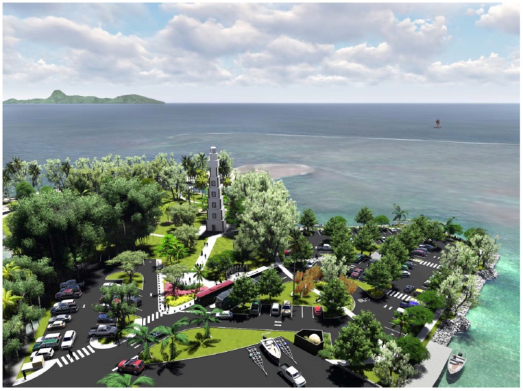 Le futur site de la Pointe Vénus.