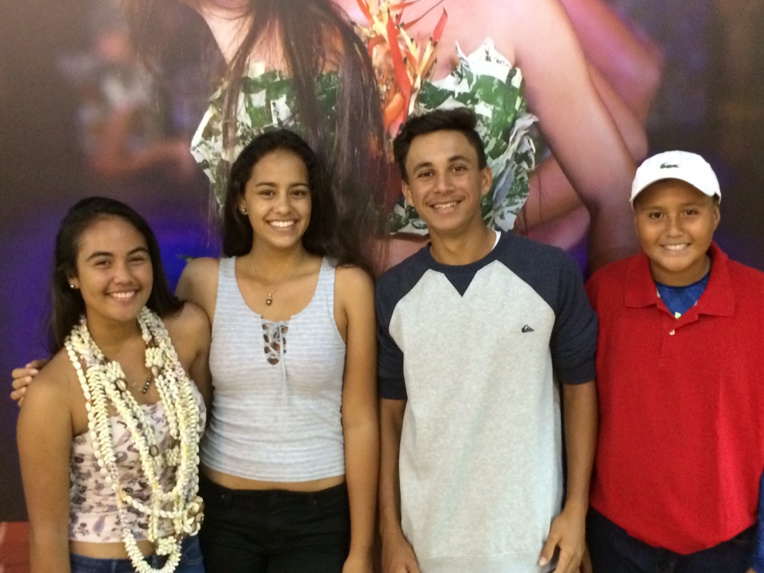 Flavia, Maggy, Arikinui et Ari Flavia, Maggy, Arikinui et Ari