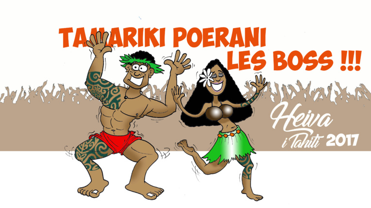 " Heiva i Tahiti : Tamariki Poerani, the boss ! par Munoz " Heiva i Tahiti : Tamariki Poerani, the boss ! par Munoz