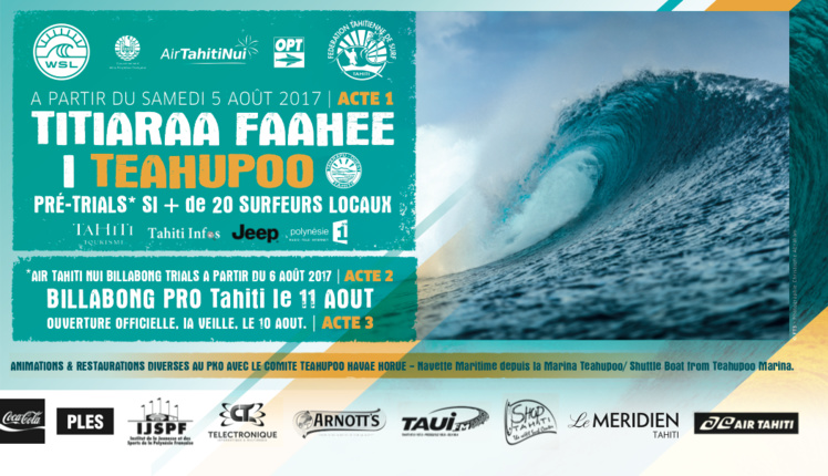 Les dates des Trials de la BILLABONG PRO TAHITI 2017 décalées