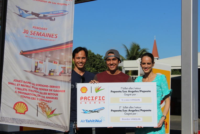 Brandon Vanquin, nouveau gagnant du jeu Shell-Pacifique