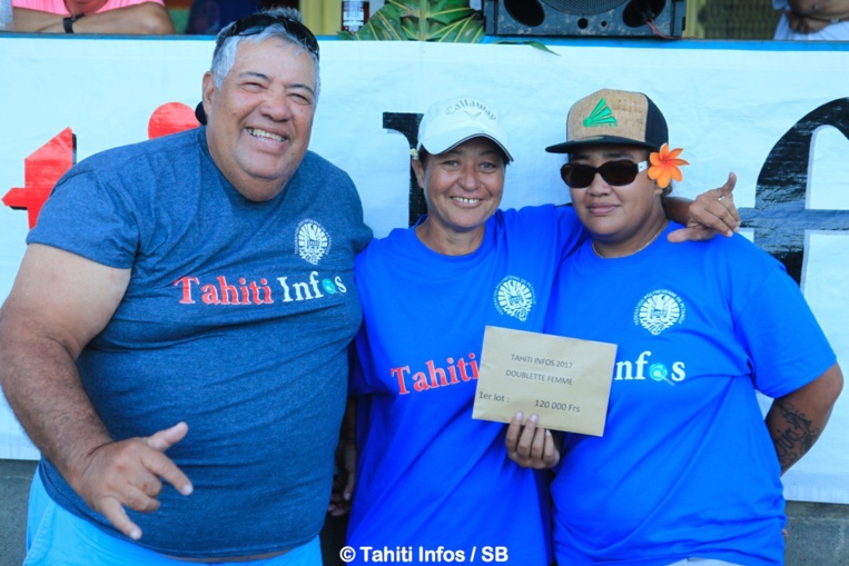 Rémy Aumeran avec la doublette gagnante Rémy Aumeran avec la doublette gagnante
